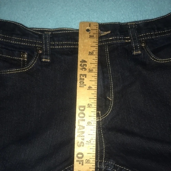 FADED GLORY dark blue skinny jeans organic cotton NEW size 16S - Picture 4 of 6